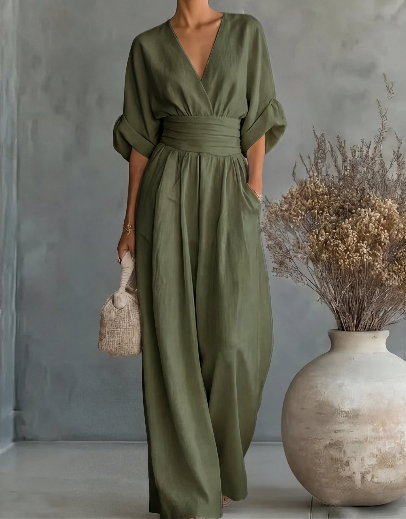 Natalia | Jumpsuit elegante de corte fluido