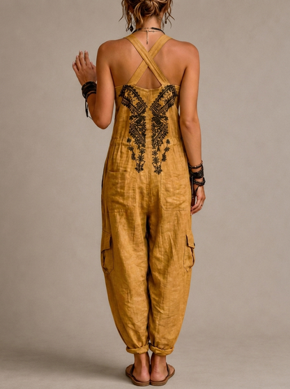 Ximena | Jumpsuit bohemio bordado