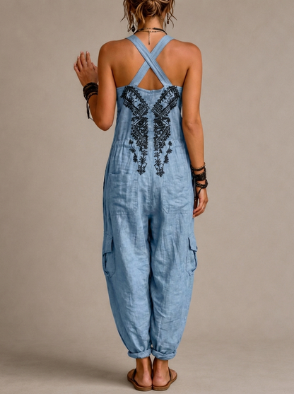 Ximena | Jumpsuit bohemio bordado