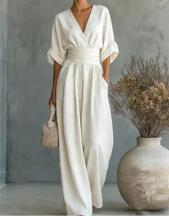 Natalia | Jumpsuit elegante de corte fluido