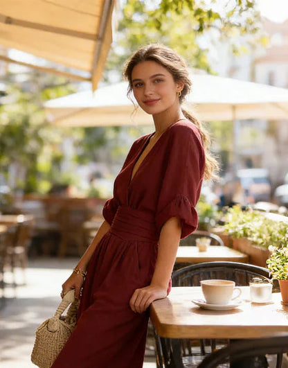 Natalia | Jumpsuit elegante de corte fluido